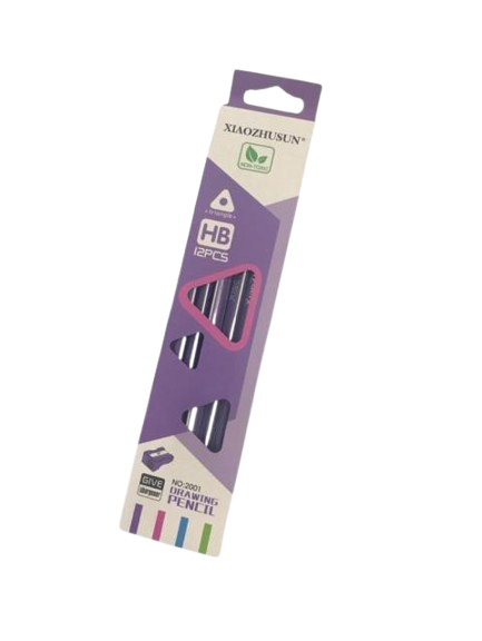 HB Triangle Drawing Pencil – Free Sharpener – Mod.No-2001 - 12pcs