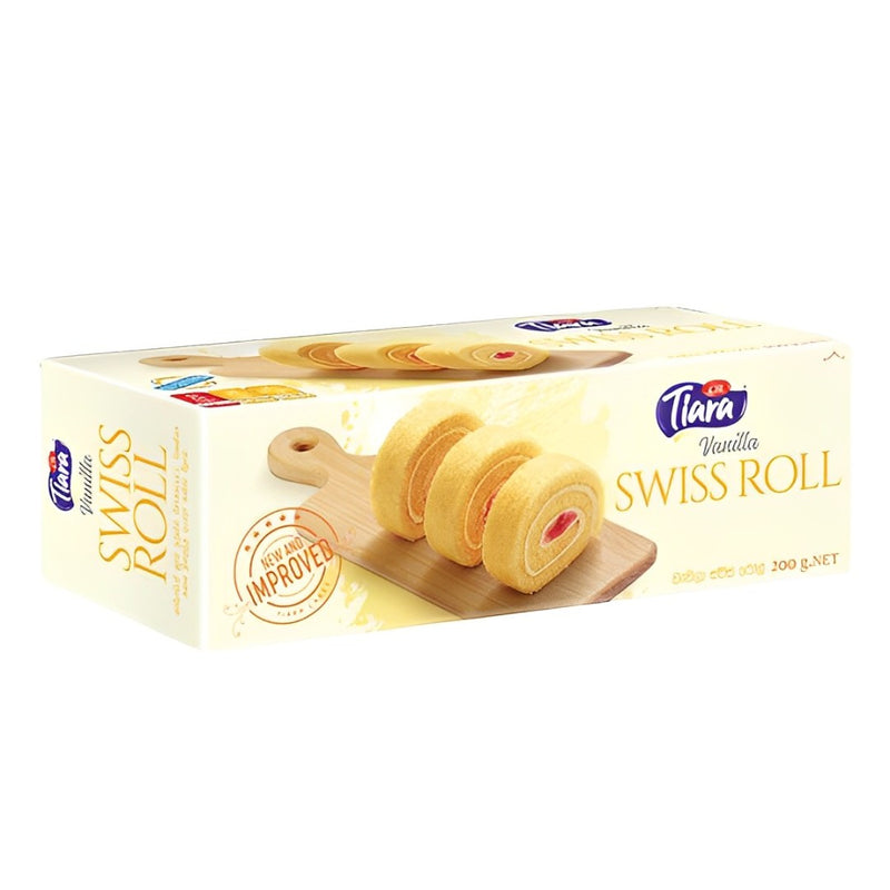 Tiara Swiss Roll Vanilla Cake - 200g