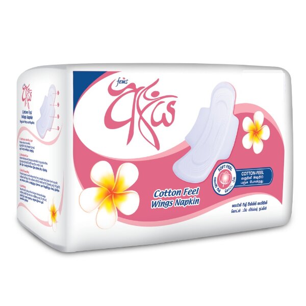 Fems Aya Cotton Feel Wings Sanitary Napkin - 8pcs