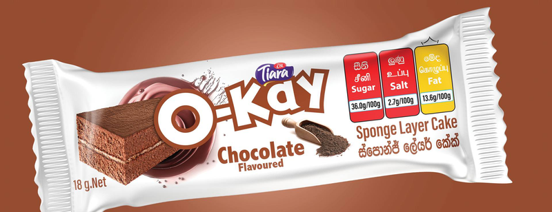 Tiara O-Kay Sponge Layer Cake - 18G