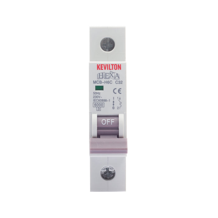 32A 1 Pole MCB - Hexa