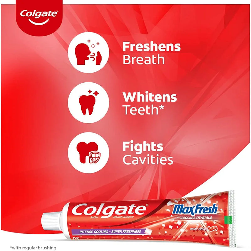 Colgate Fluoride Toothpaste Max Fresh With Cooling Crystal - 125g