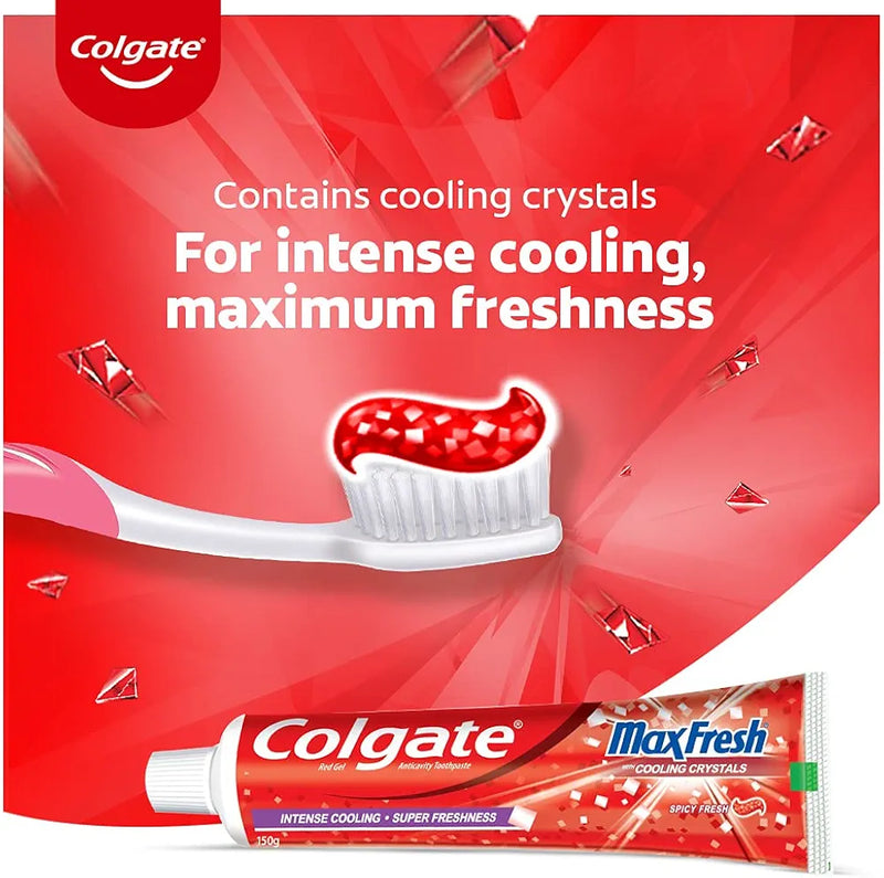 Colgate Fluoride Toothpaste Max Fresh With Cooling Crystal - 125g