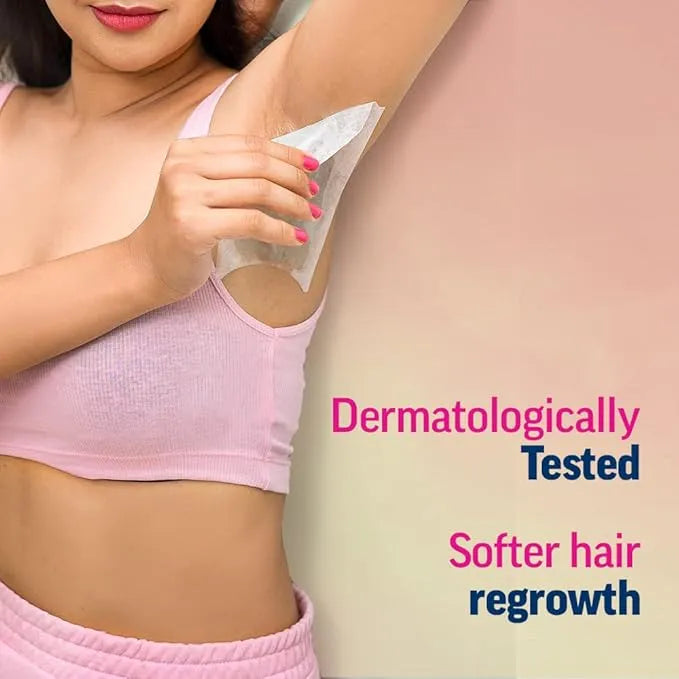 Veet Full Body Waxing Kit For Dry Skin - 20 Strips (10 Double Sided) with Aloe Vera