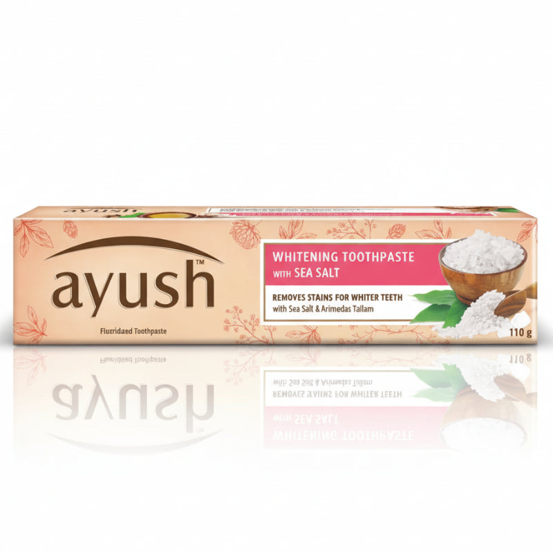 Ayush Whitening Toothpaste with Sea Salt โ 110g