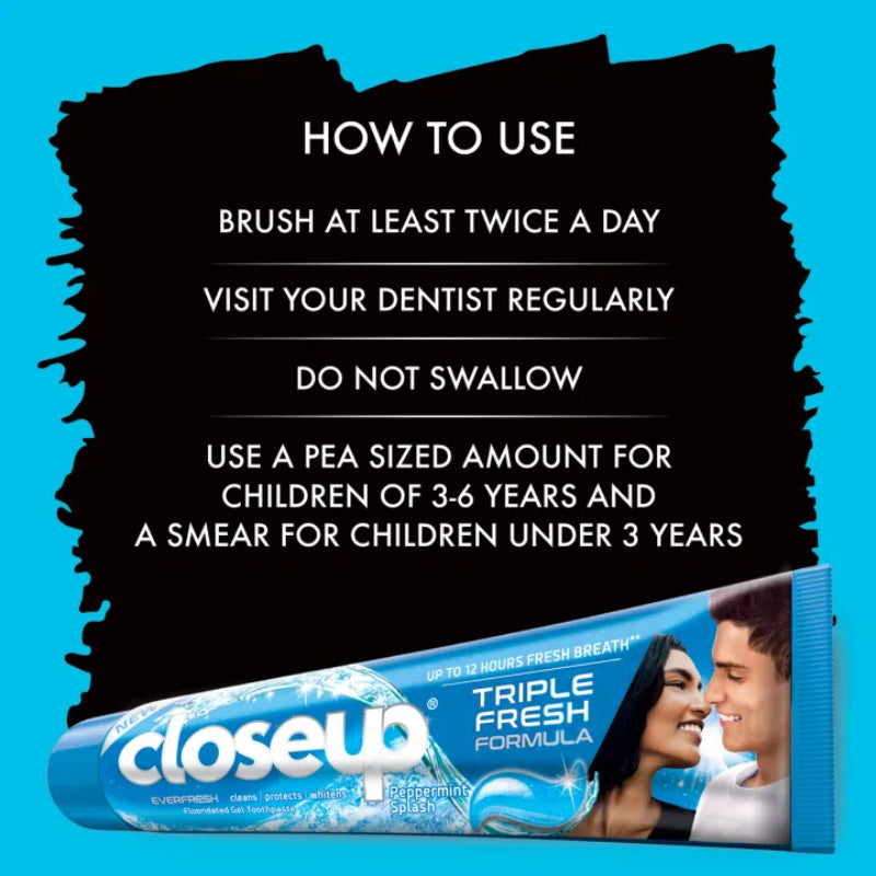 Closeup Peppermint Splash Toothpaste - 120g