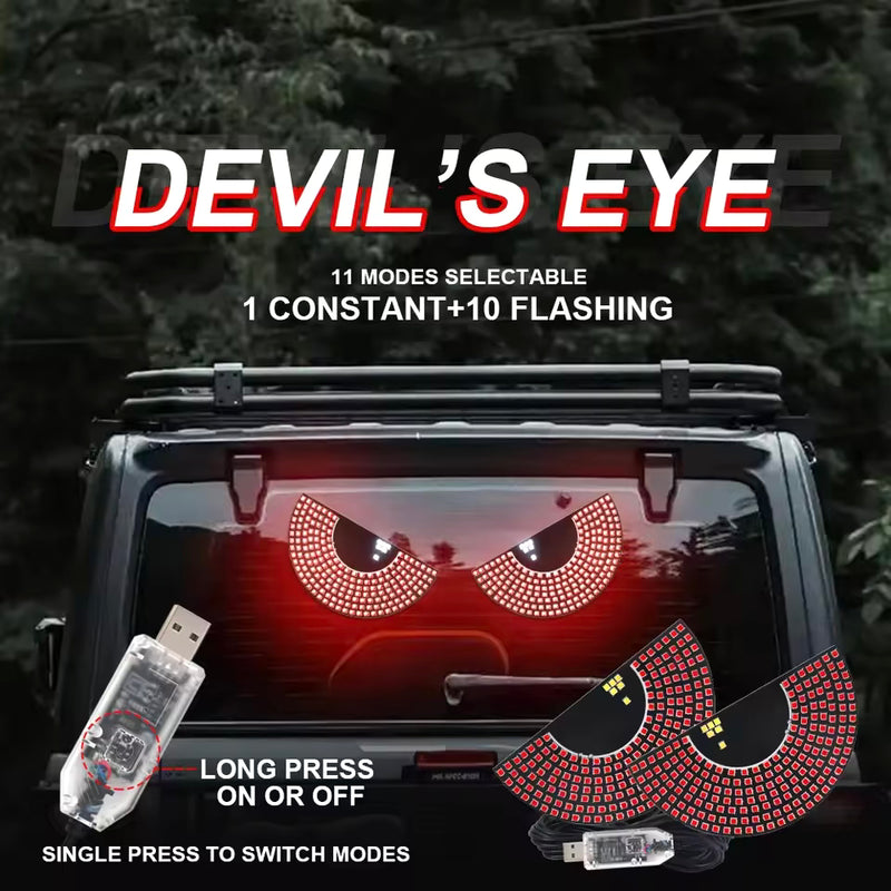 2X Devil's Eye LED Light Car Eye Light Truck Dynamic LED Light for Car Window