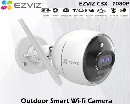 Ezviz C3X Dual Lens Color Night Vision Smart Wi-Fi Outdoor 1080P 2MP Camera