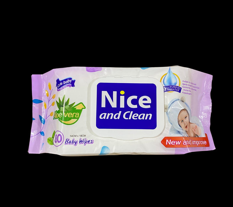 Cute Baby Nice and Clean Alove Vera Baby Wipes