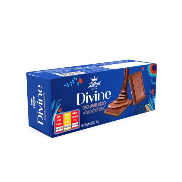 Maliban Zellers Divine Choco Layered Biscuits - 90 g
