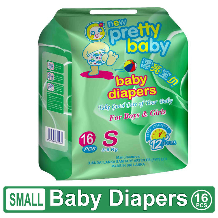 Pretty Baby Diapers - 16pcs