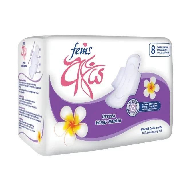 Fems Aya Drytex Sanitary Napkin Wings - 8pcs