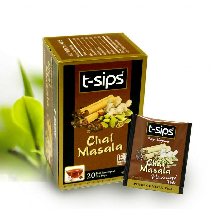 t-sips Black Tea Chai Masala - 20 TB
