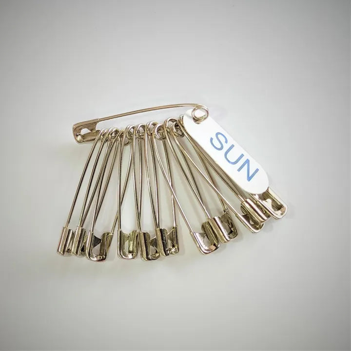 Women's Silver Color Steel Safety pin Saree Pins