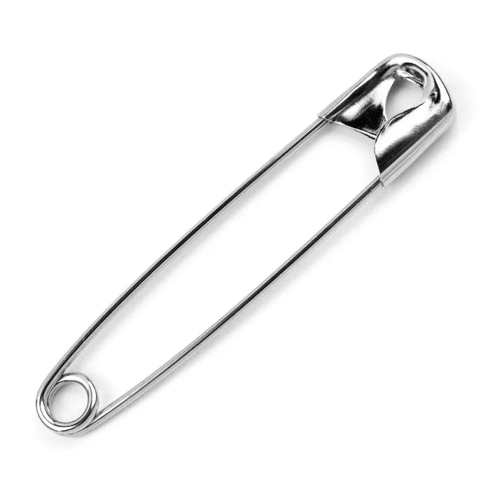 Women's Silver Color Steel Safety pin Saree Pins
