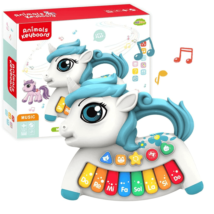 Unicorn Baby Piano with Flashing Lights & Music (3+ Years)