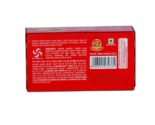 Nature Power Papaya Aura Soap - 125g
