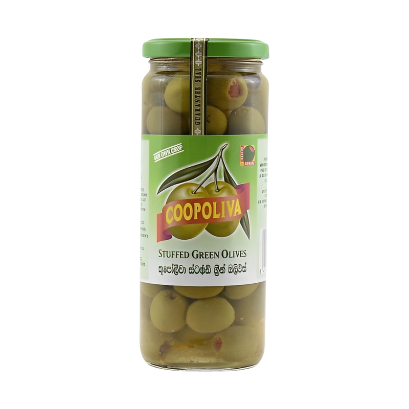 Coopoliva Stuffed Green Olives - 450g