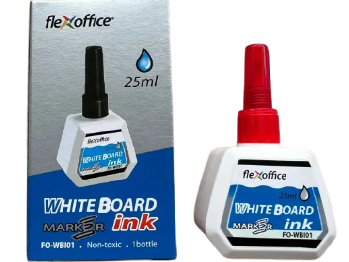 Flexoffice Whiteboard Marker Ink Bottle FO-WBI01 Non-Toxic - 25ml