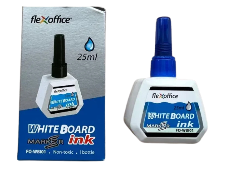 Flexoffice Whiteboard Marker Ink Bottle FO-WBI01 Non-Toxic - 25ml