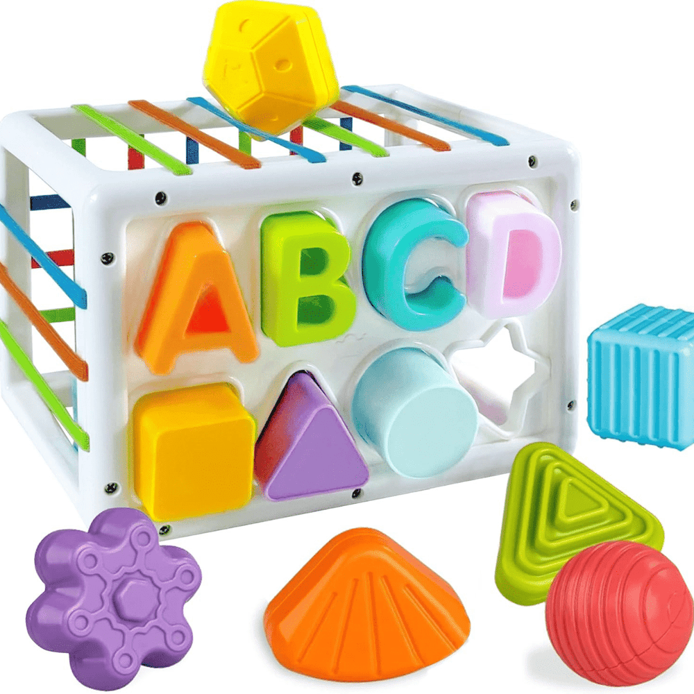 14 PCS Baby Shape Sorter Toy for 18m+