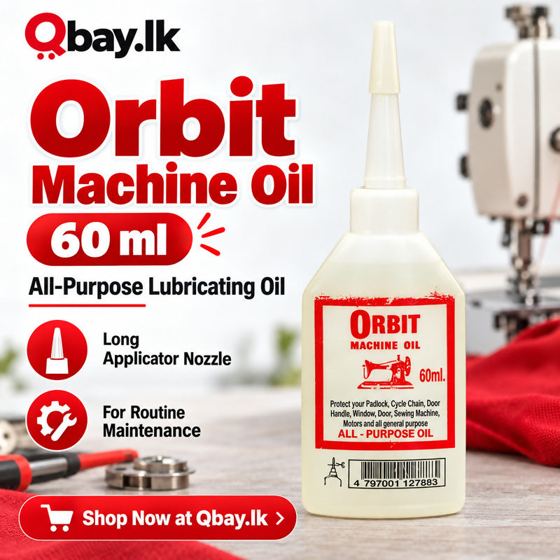 Orbit All-Purpose Machine Oil – 60ml | Multipurpose Lubricating Oil for Sewing Machines & Household Maintenance