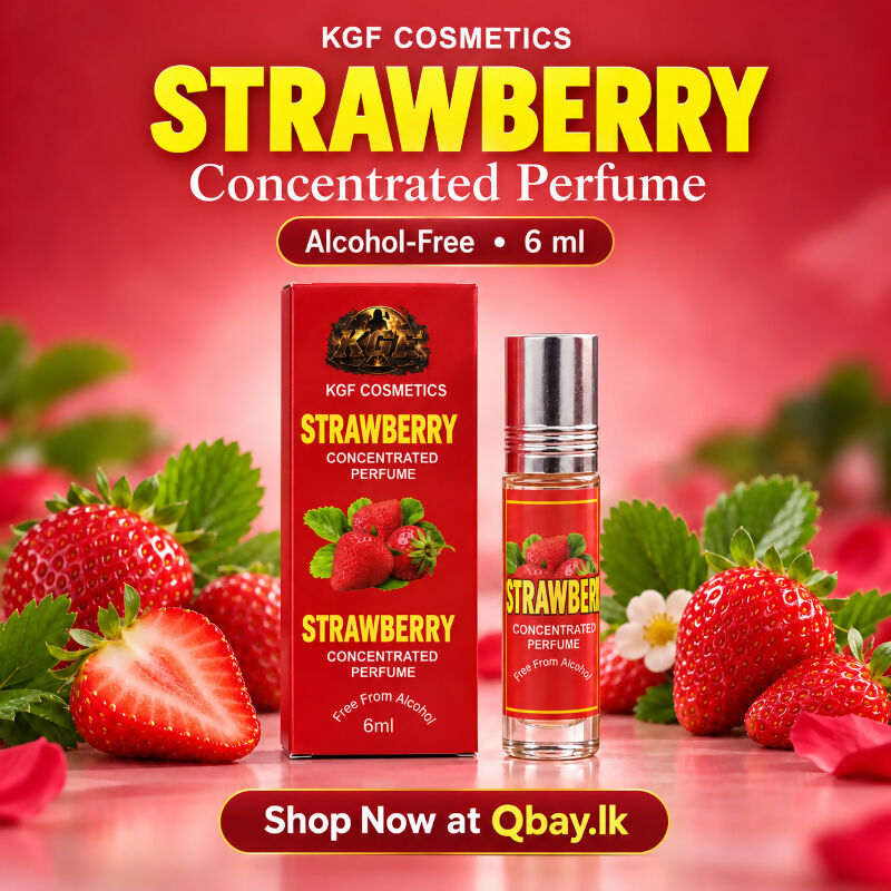 KGF Cosmetics Strawberry Concentrated Perfume – Alcohol-Free | 6 ml