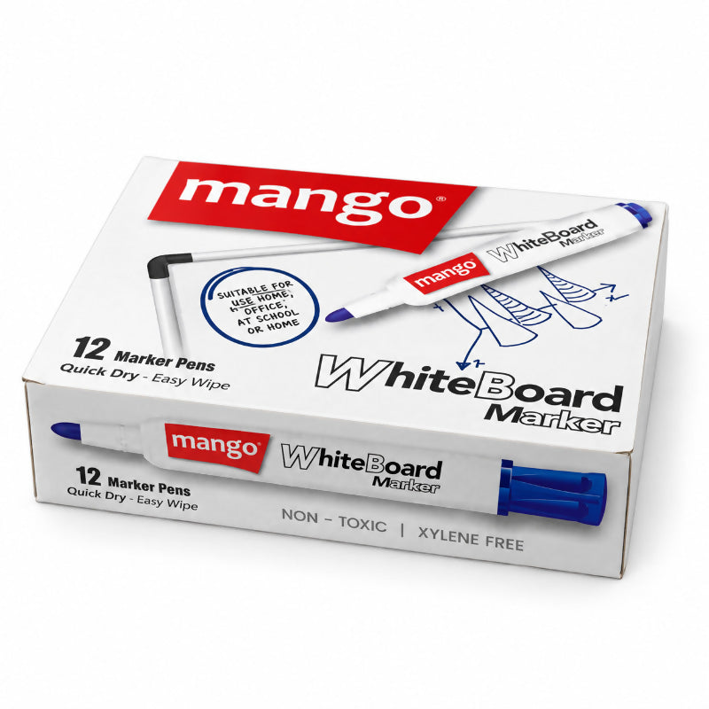 Mango Quick Dry Whiteboard Marker – Easy Wipe | School, Office & Home