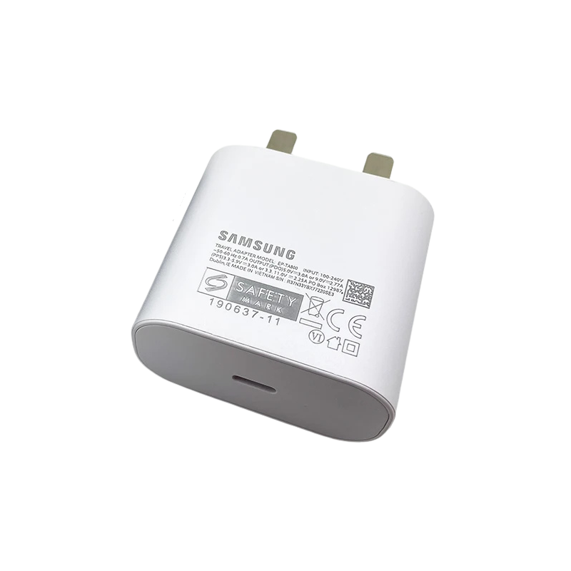 Samsung 25W UK Plug PD Super Fast Charging Adapter For (Type-C to Type-C)