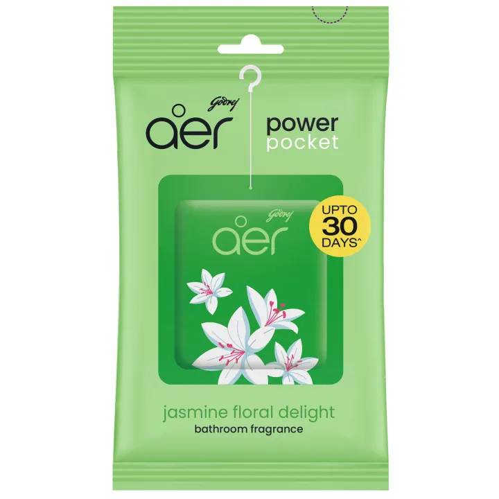 Godrej aer Power Pocket Air Freshener - Jasmine Floral Delight