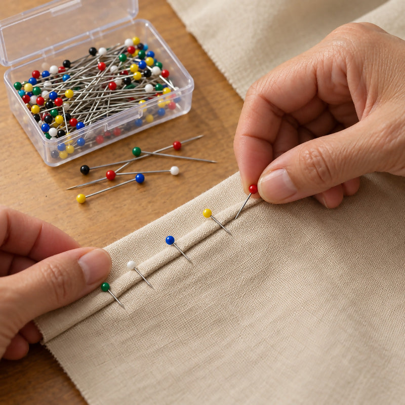 Multicolour Ball-Head Dressmaker Pins – 1 Inch with Storage Box | Sewing & Tailoring Accessories