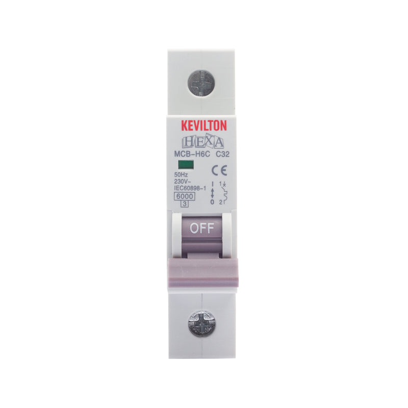 32A 1 Pole MCB - Hexa