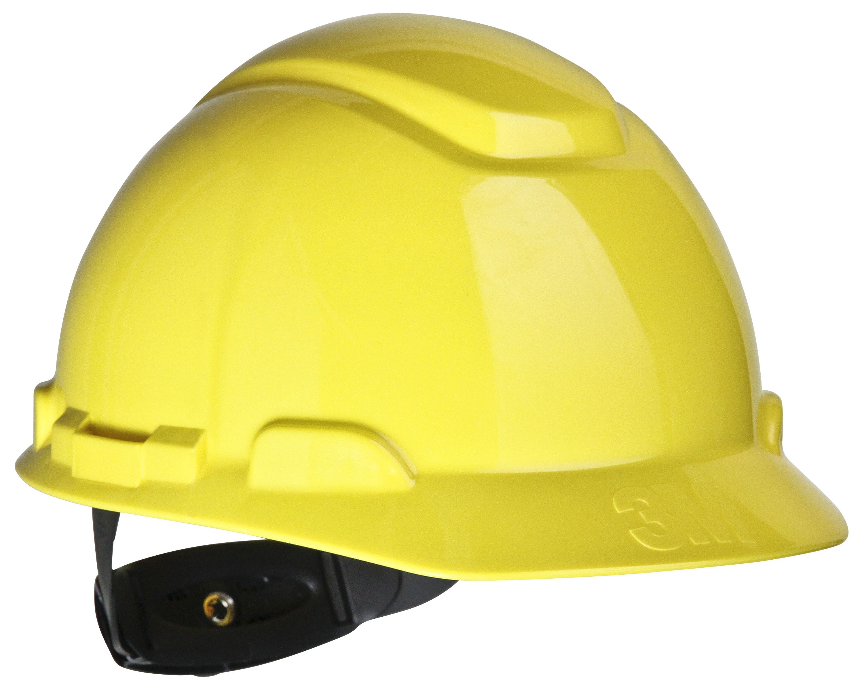 3M H-702R HARD HAT - 4PT RACHET - YEELOW