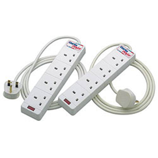 4 - in- Line Ext.Lead c/w Spike & Surge Protection