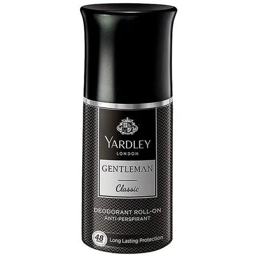 Yardley London Gentleman Classic Deodorant Roll-Onl 48H Long Lasting Scent - 50ml