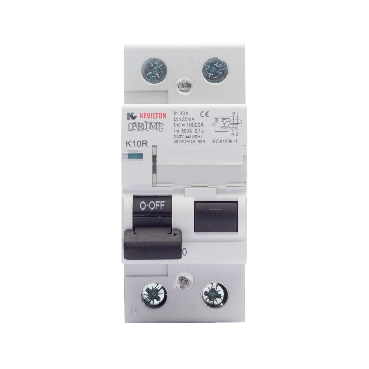 40A 30mA 2 Pole Trip Switch (RCCB)