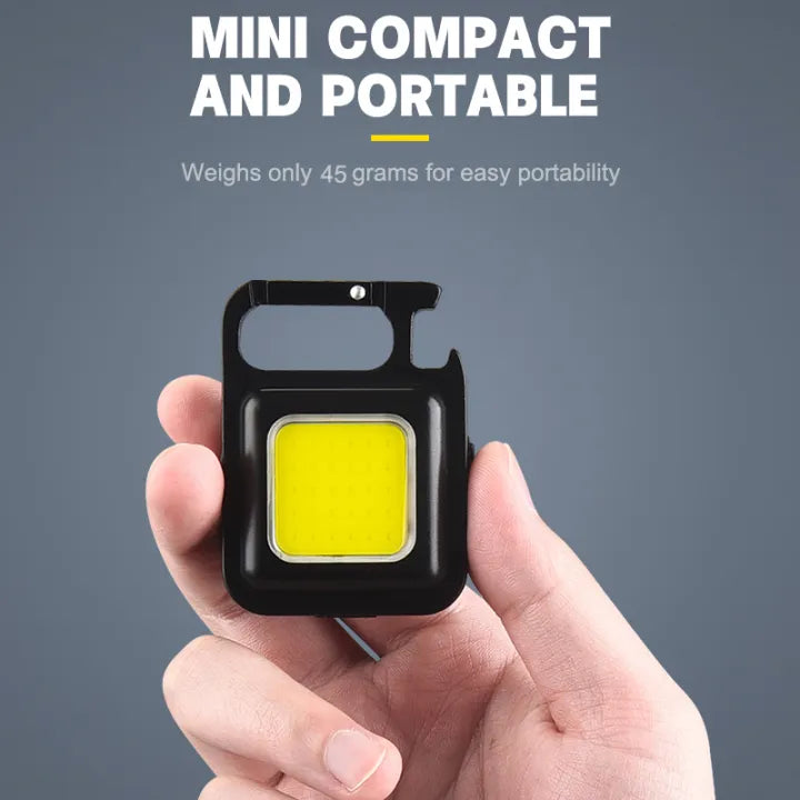 Cob Keychain LED வெளிப்புற முகாம் சிறிய ஒளி - 1Pcs