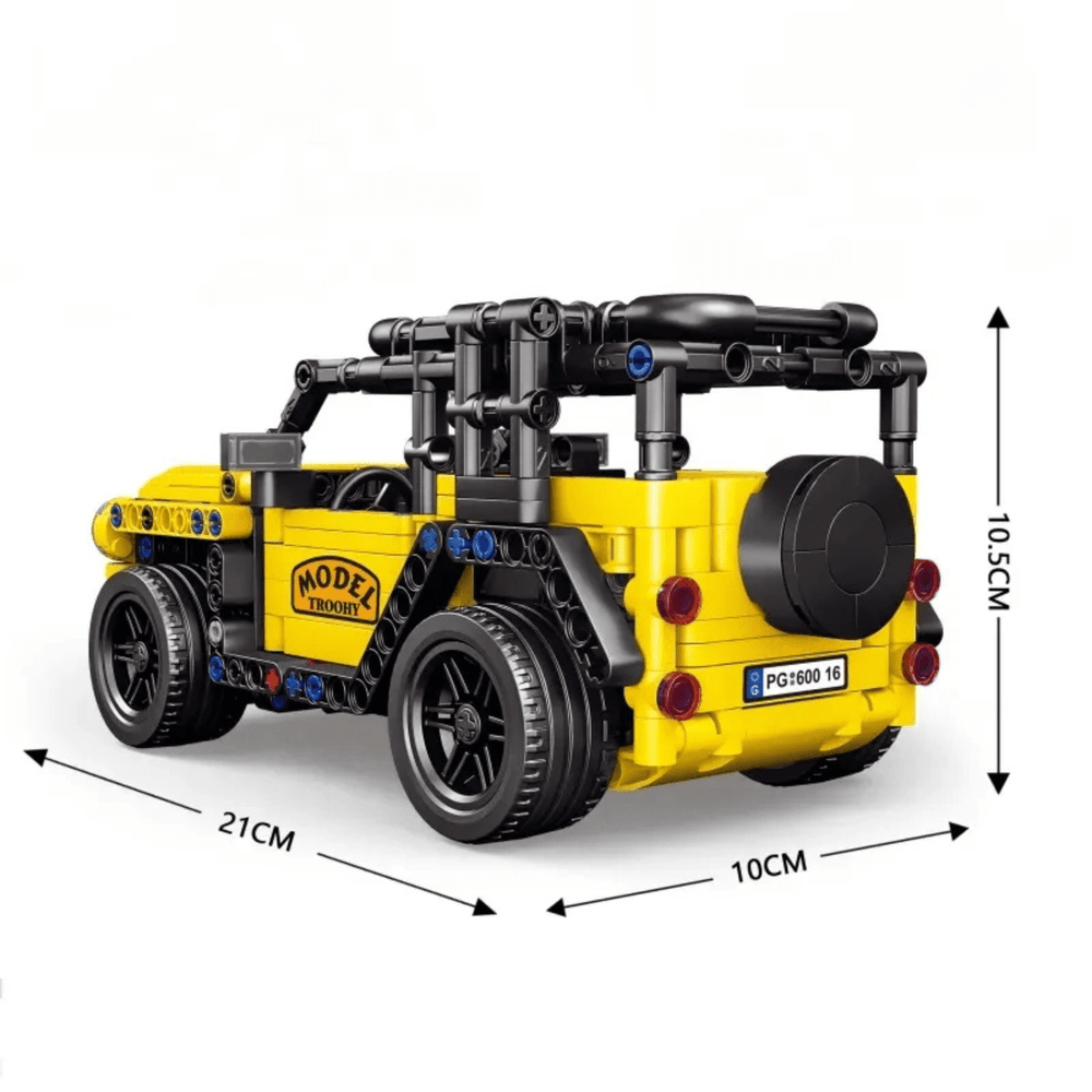 Pull Back LAND DEFENDER Block Jeep (Ages 6+)