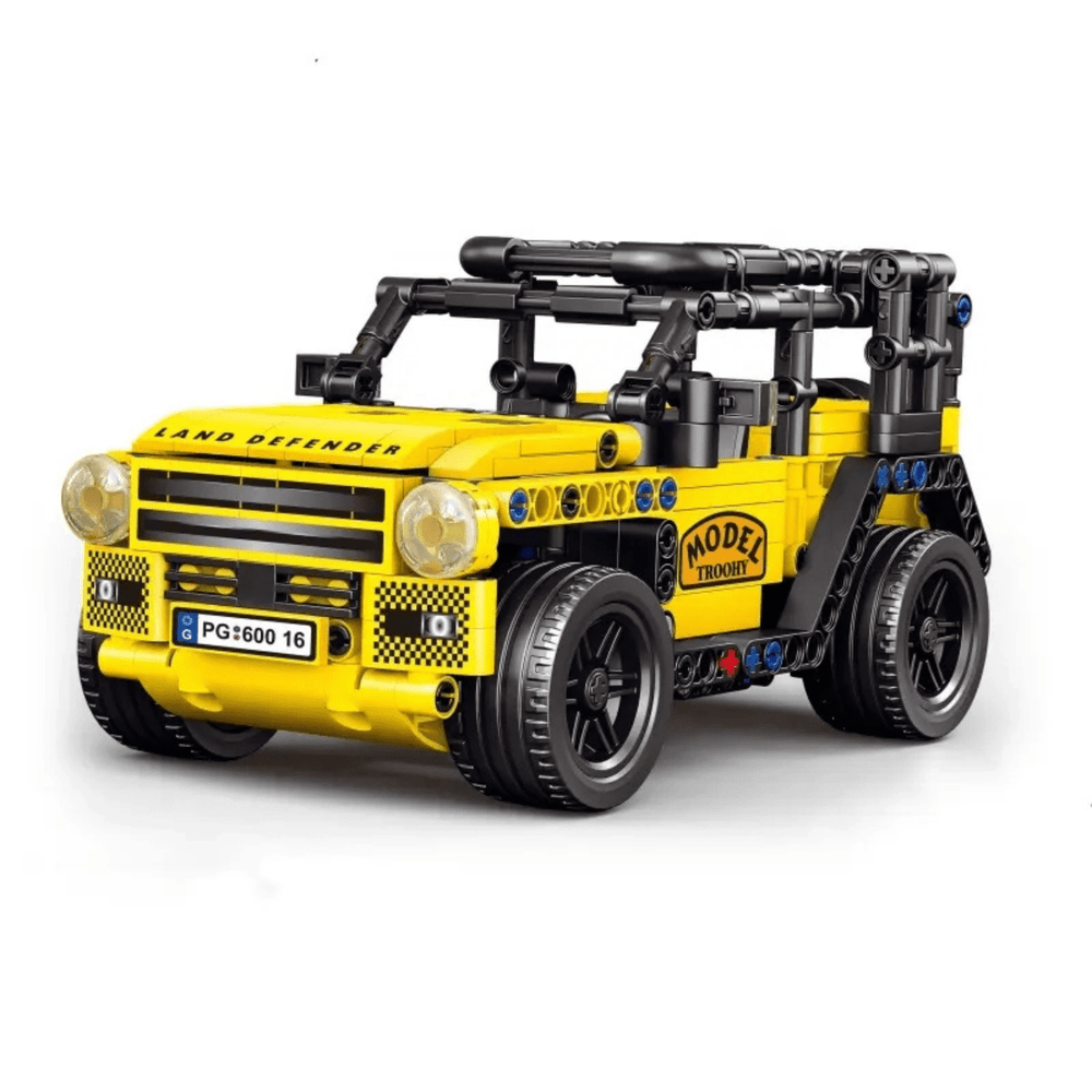 Pull Back LAND DEFENDER Block Jeep (Ages 6+)