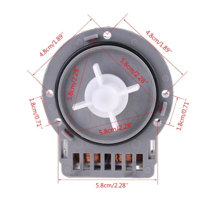 أجزاء الغسالة مضخة تصريف DPump Motor Horse IKitchz 5016 - 1 قطعة