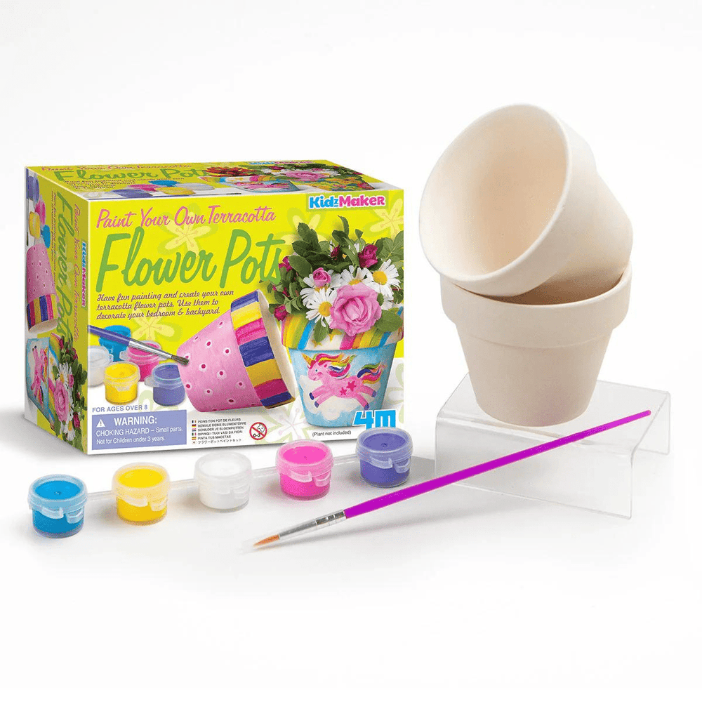 4M Paint Your Own Terracotta Flower Pots