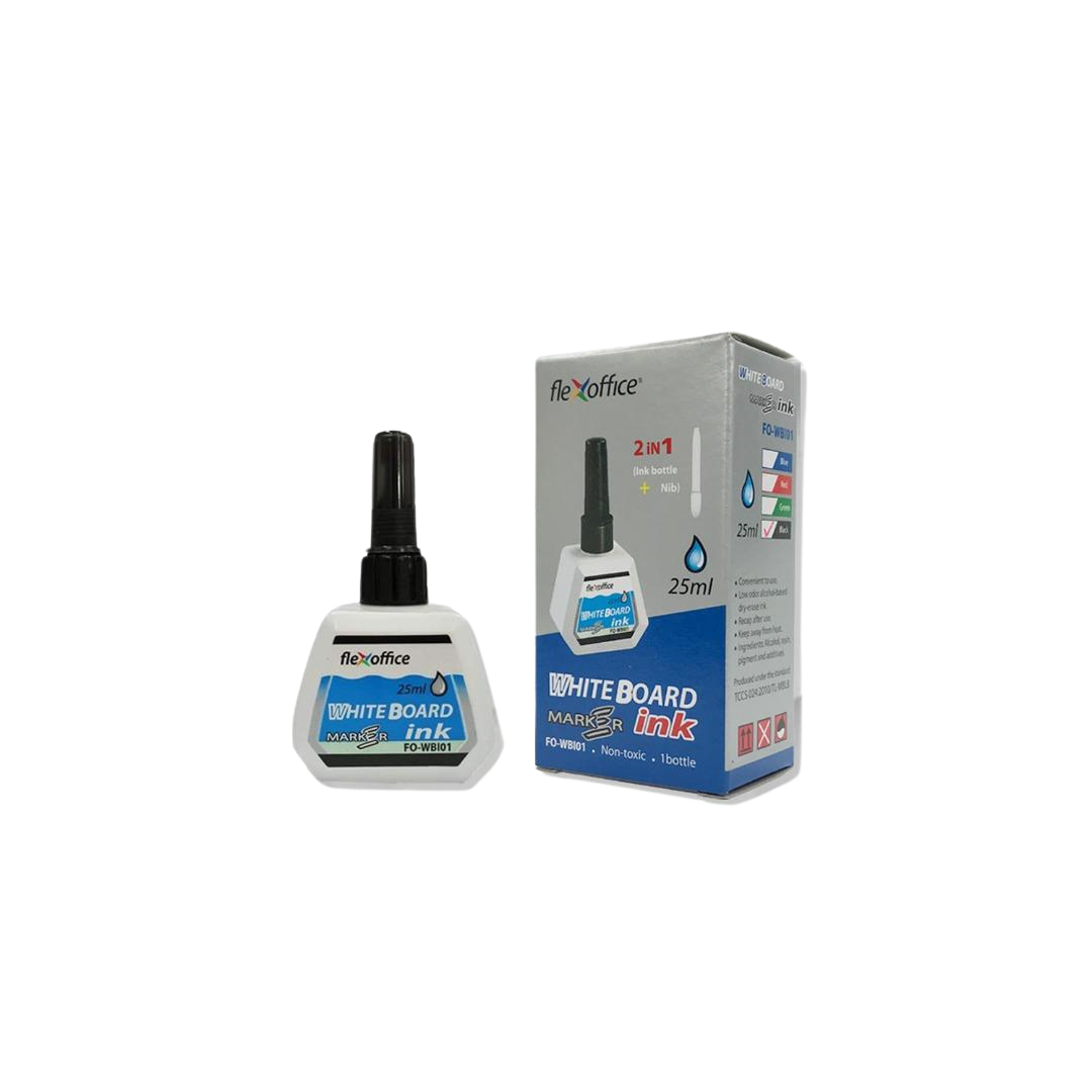 Flexoffice Whiteboard Marker Ink Bottle FO-WBI01 Non-Toxic - 25ml