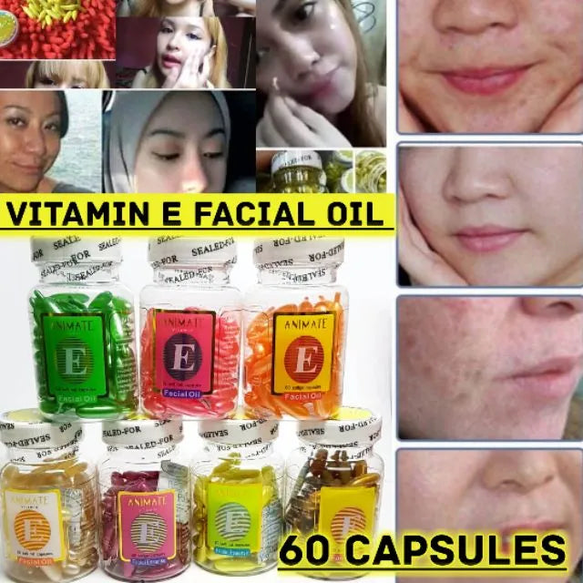 Shills Professional Vitamin E Facial Oil Capsule - 1 Bottle 60 Tablets