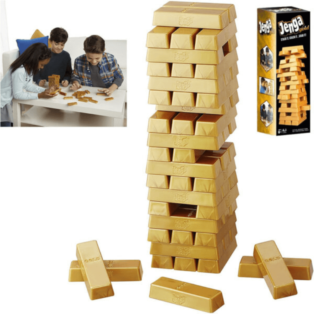 54 pcs Jenga Gold-Stack , Pull & Crash (6+)