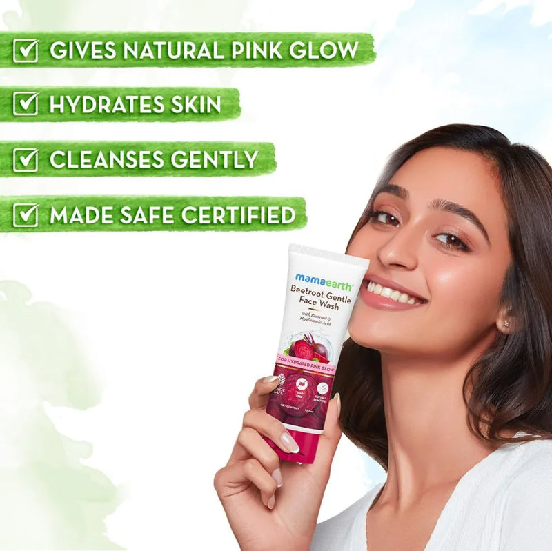 Mamaearth Beetroot Gentle Face Wash – 100ml