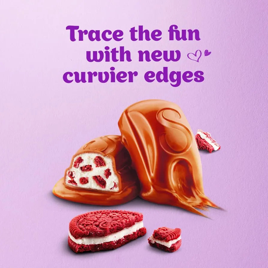 Cadbury Dairy Milk Silk Oreo Red Velvet – Valentine Chocolate Bar Gift Pack 130 g