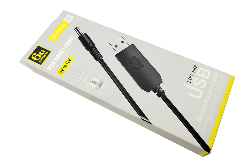 كابل محول USB من 5 فولت إلى 12 فولت 