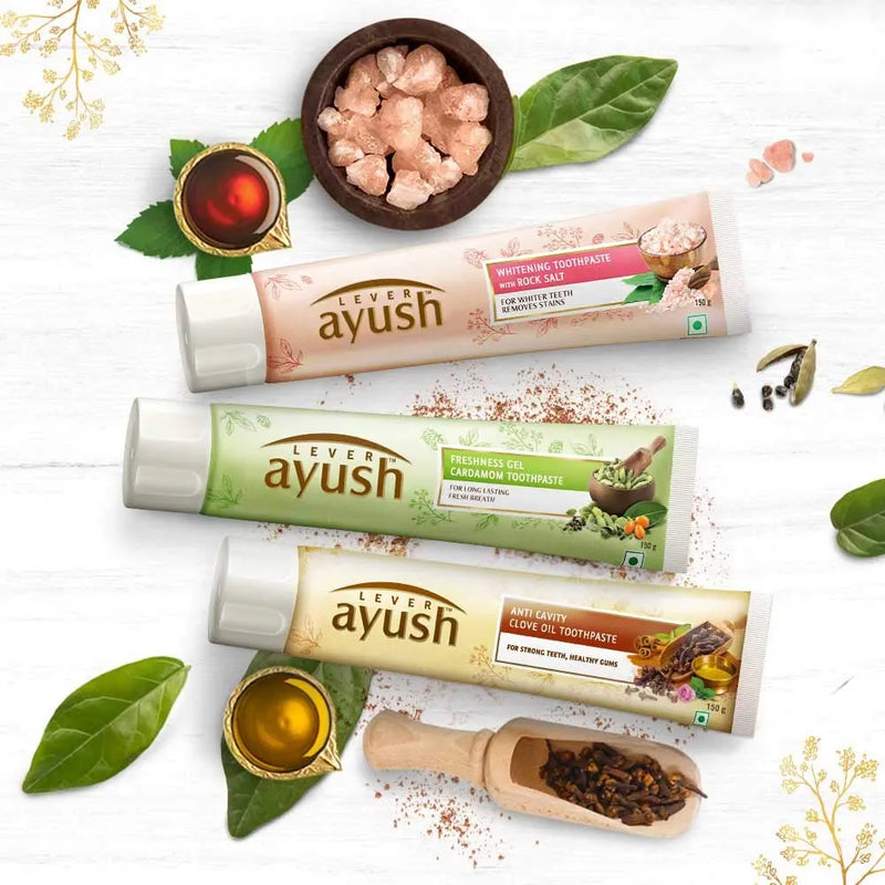 Ayush Toothpaste With  Clove Oil & Dasanakanthi Choornam  -  110g