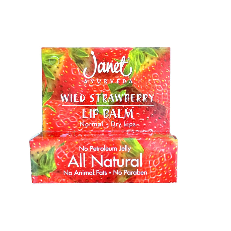Janet Ayurveda Wild Strawberry Lip Balm