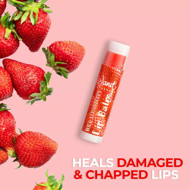 Janet Ayurveda Wild Strawberry Lip Balm